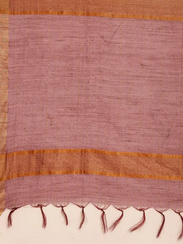 Beige_colour_Silk_Blend_Saree_for_Women