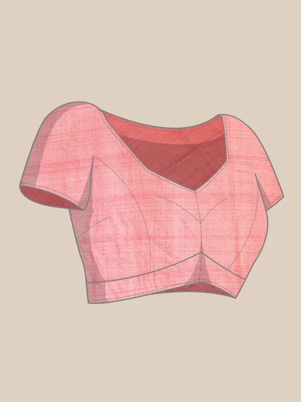 Pink_colour_Silk_Blend_Saree_for_Women