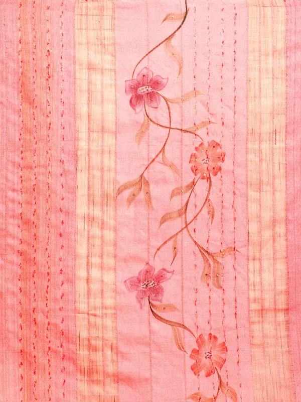 Pink_colour_Silk_Blend_Saree_for_Women