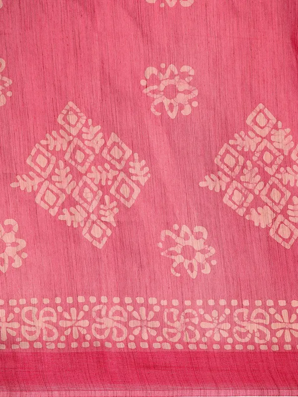 Pink_colour_Silk_Blend_Saree_for_Women