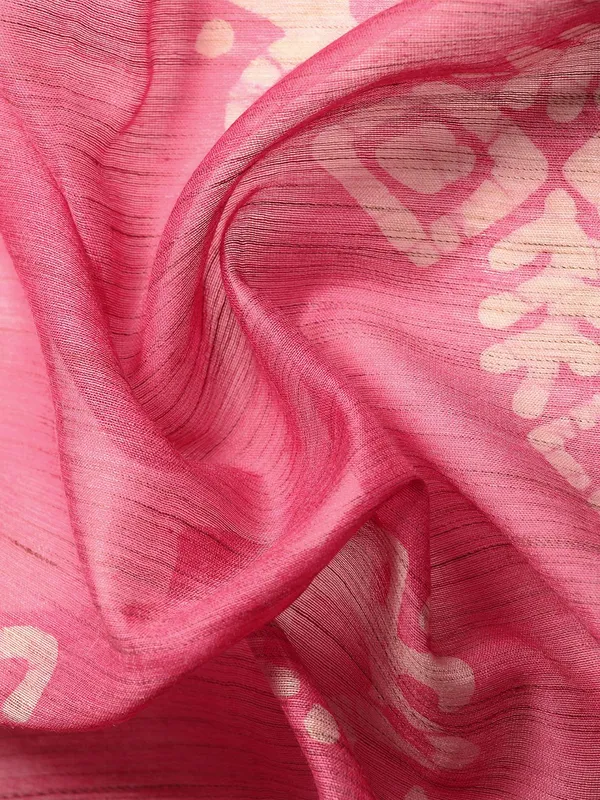 Pink_colour_Silk_Blend_Saree_for_Women