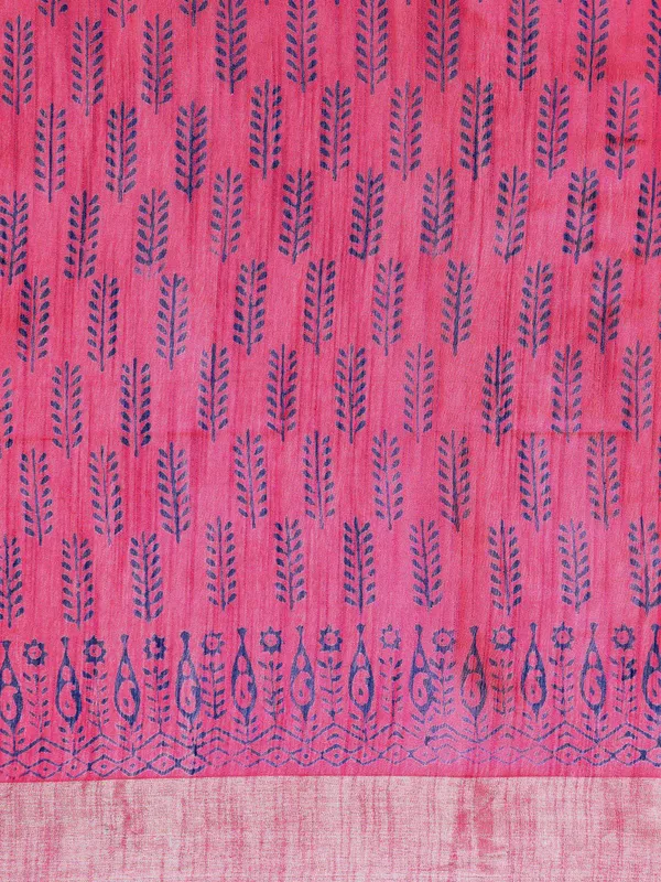 Pink_colour_Silk_Blend_Saree_for_Women