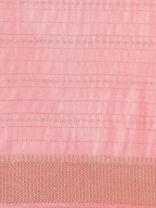 Pink_colour_Silk_Blend_Saree_for_Women