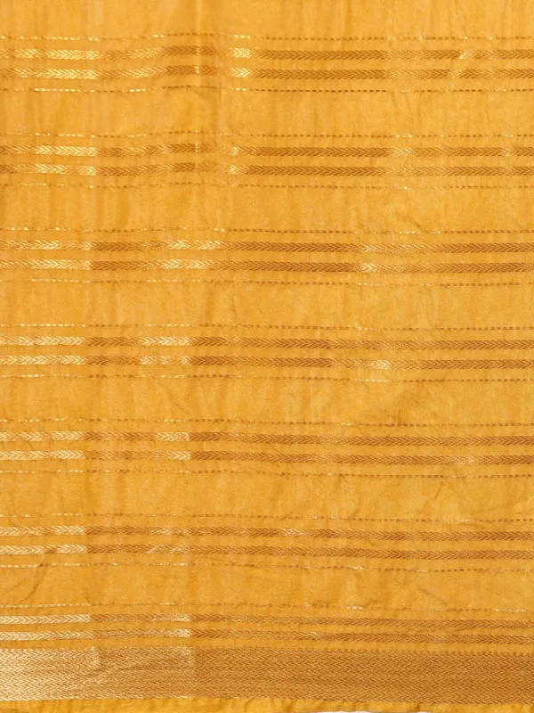 Yellow_colour_Silk_Blend_Saree_for_Women