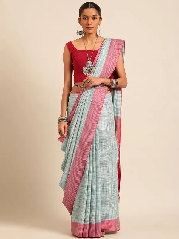 Blue_colour_Pure_Cotton_Saree_for_Women