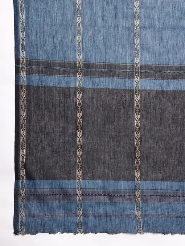 Blue_colour_Pure_Cotton_Saree_for_Women