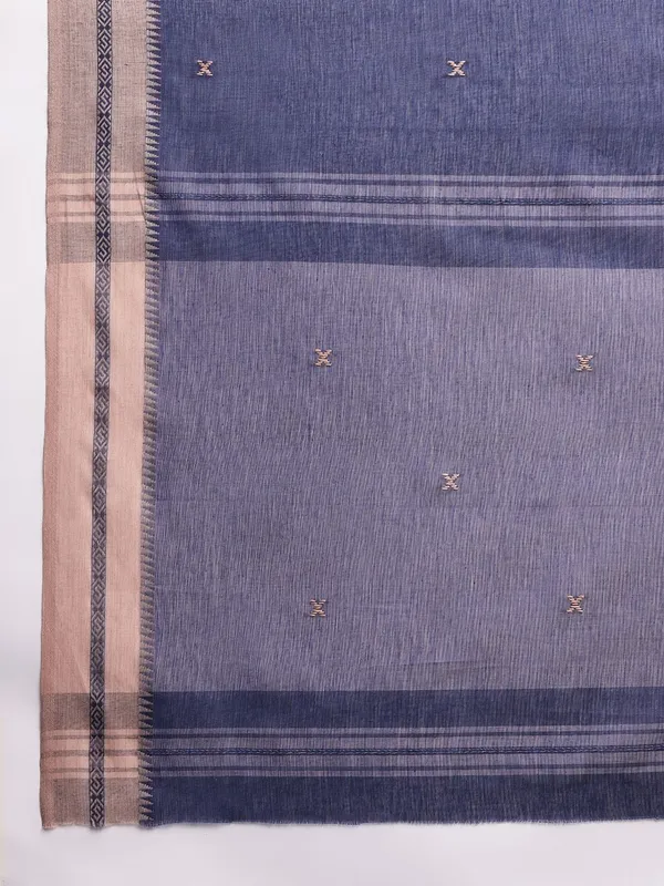 Blue_colour_Pure_Cotton_Saree_for_Women