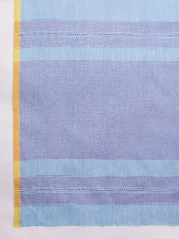 Blue_colour_Pure_Cotton_Saree_for_Women
