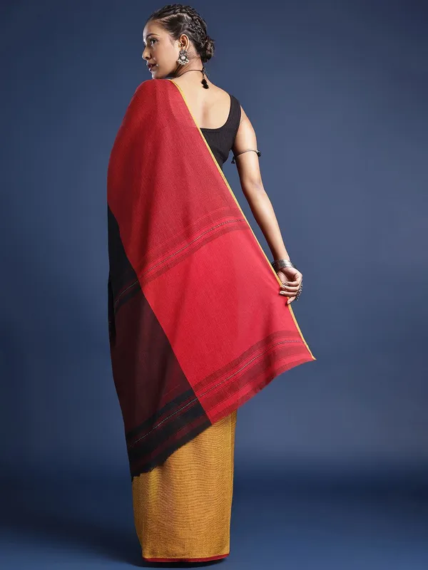 Black_colour_Pure_Cotton_Saree_for_Women