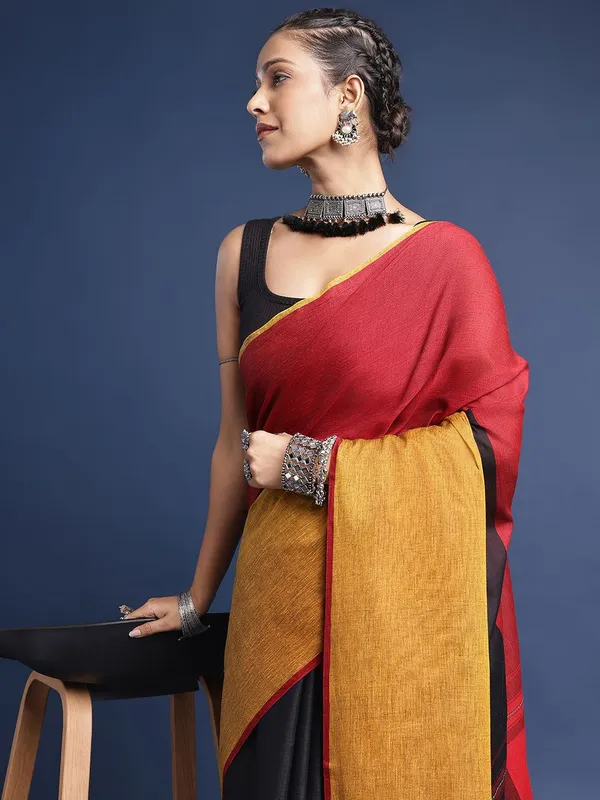 Black_colour_Pure_Cotton_Saree_for_Women
