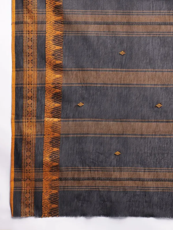 Black_colour_Pure_Cotton_Saree_for_Women