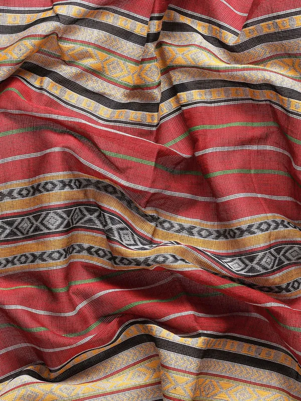 Maroon_colour_Pure_Cotton_Saree_for_Women