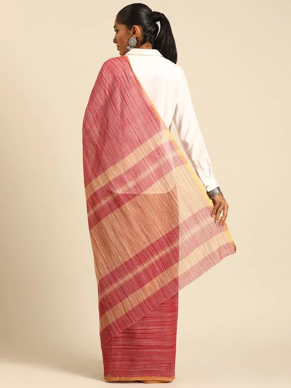 Maroon_colour_Pure_Cotton_Saree_for_Women