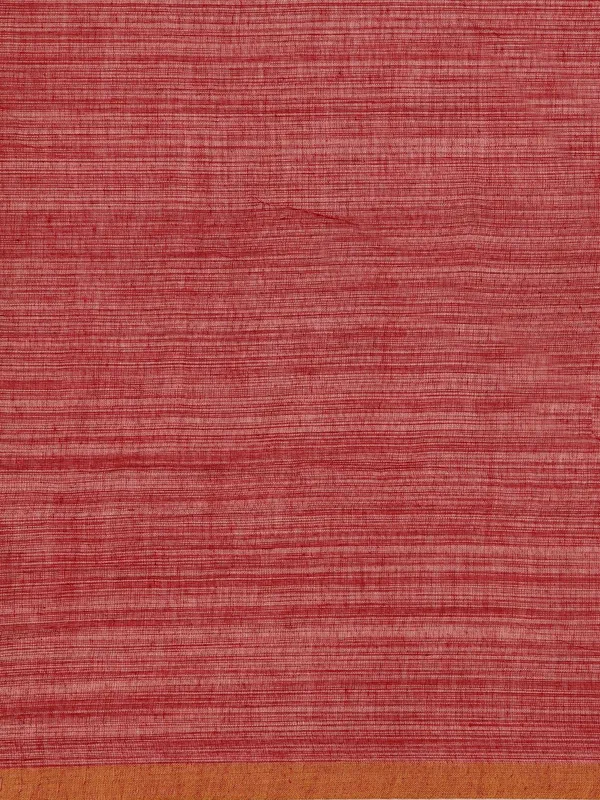 Maroon_colour_Pure_Cotton_Saree_for_Women