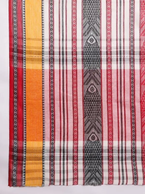 White_colour_Pure_Cotton_Saree_for_Women