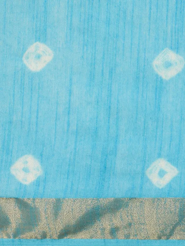 Blue_colour_Silk_Blend_Saree_for_Women