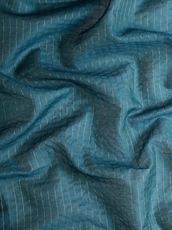 Blue_colour_Silk_Blend_Saree_for_Women