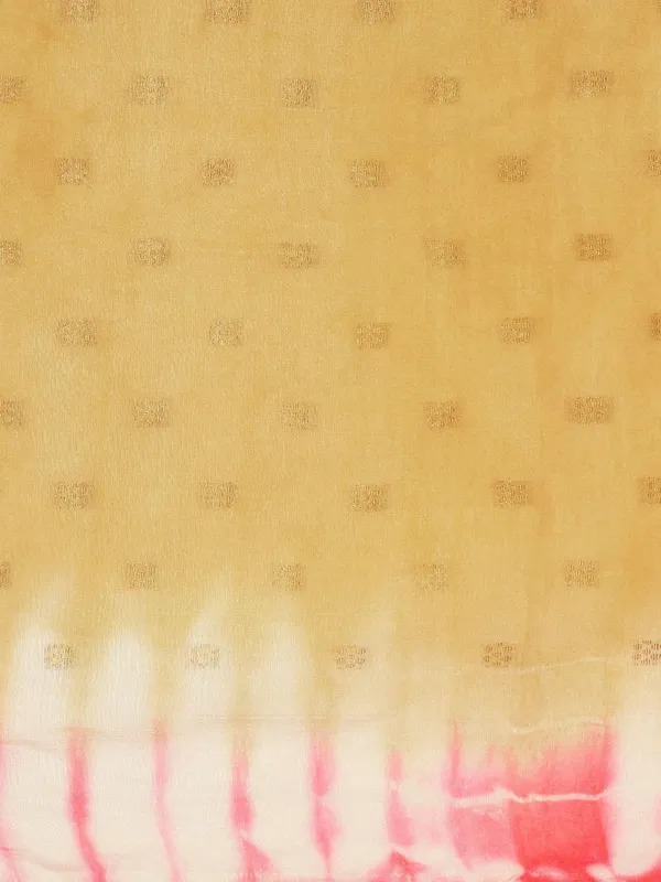 Cream_colour_Silk_Blend_Saree_for_Women