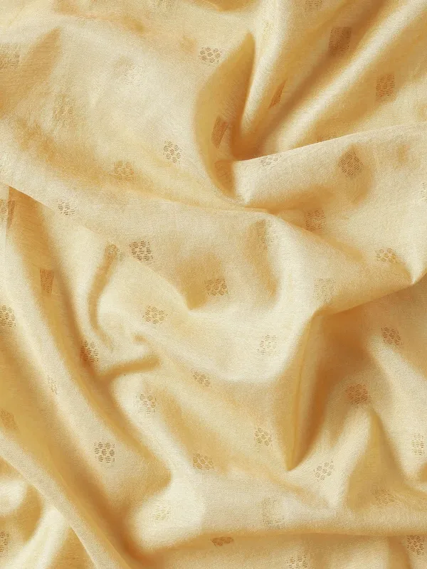 Cream_colour_Silk_Blend_Saree_for_Women