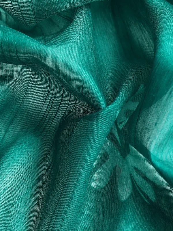 Sea_Green_colour_Silk_Blend_Saree_for_Women