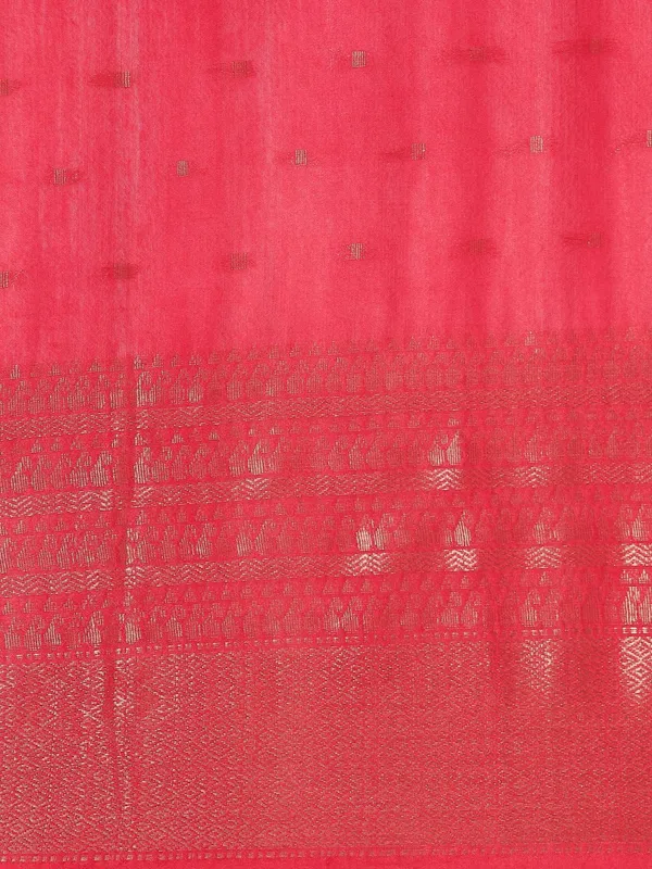 Peach_colour_Silk_Blend_Saree_for_Women