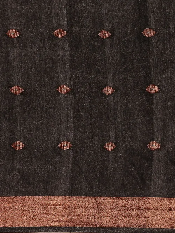 Black_colour_Silk_Blend_Saree_for_Women