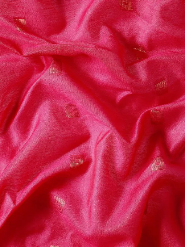 Pink_colour_Silk_Blend_Saree_for_Women