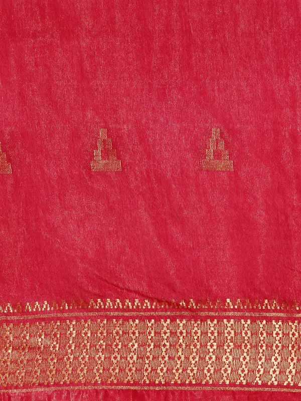 Pink_colour_Silk_Blend_Saree_for_Women