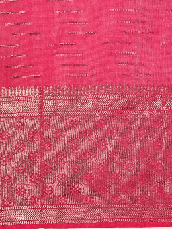 Pink_colour_Silk_Blend_Saree_for_Women