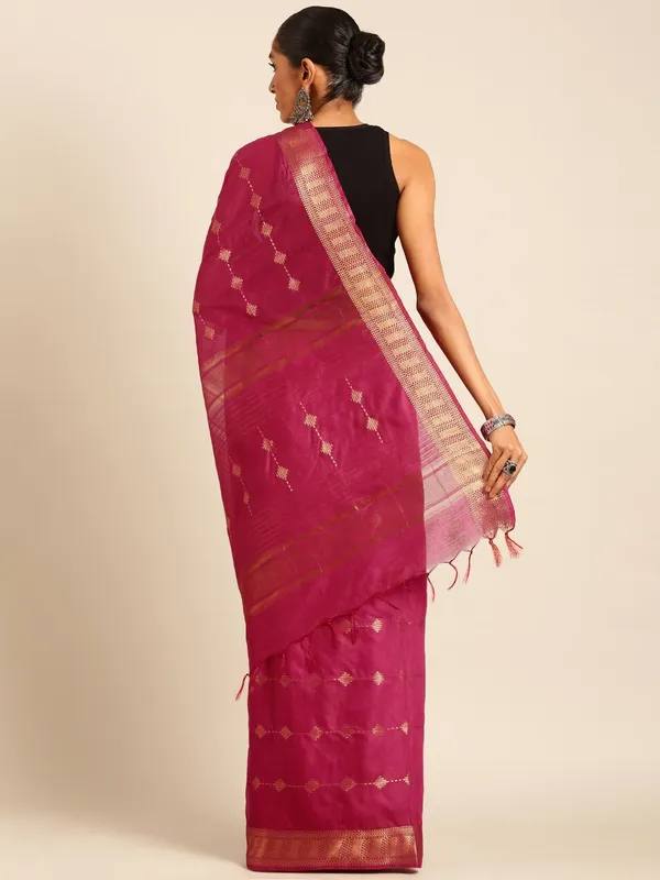 Purple_colour_Silk_Blend_Saree_for_Women