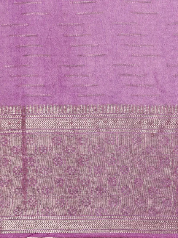 Purple_colour_Silk_Blend_Saree_for_Women