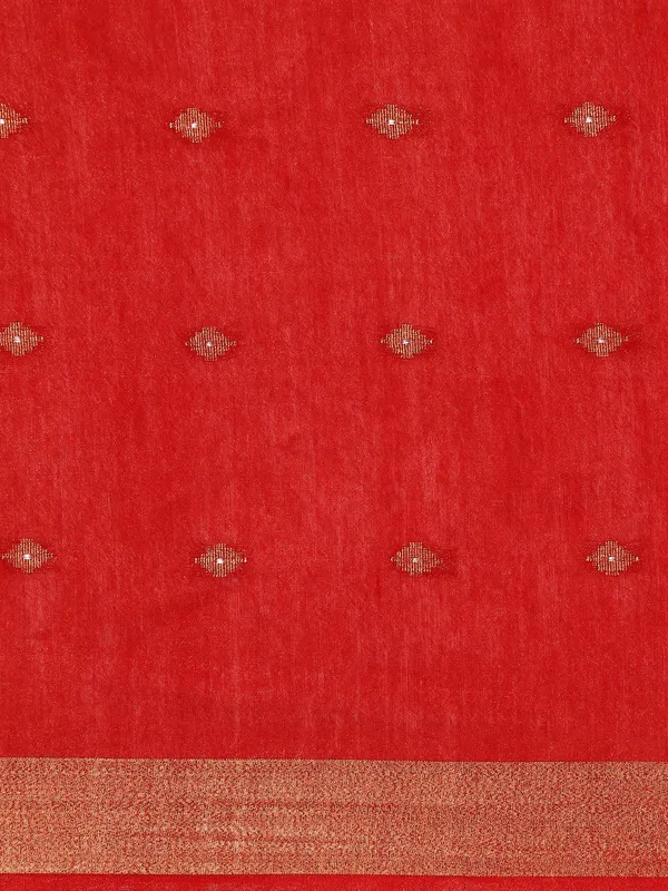 Red_colour_Silk_Blend_Saree_for_Women