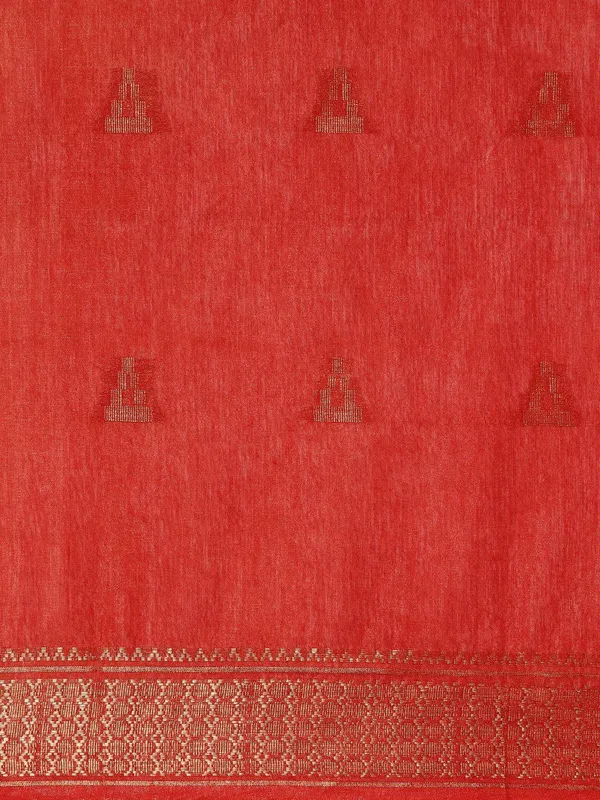 Red_colour_Silk_Blend_Saree_for_Women
