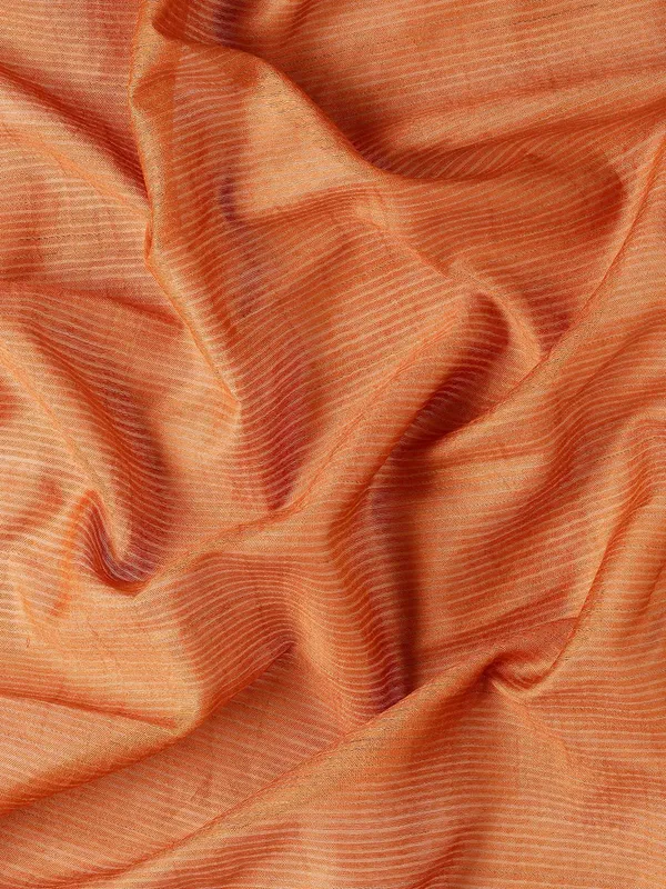 Orange_colour_Viscose_Rayon_Saree_for_Women