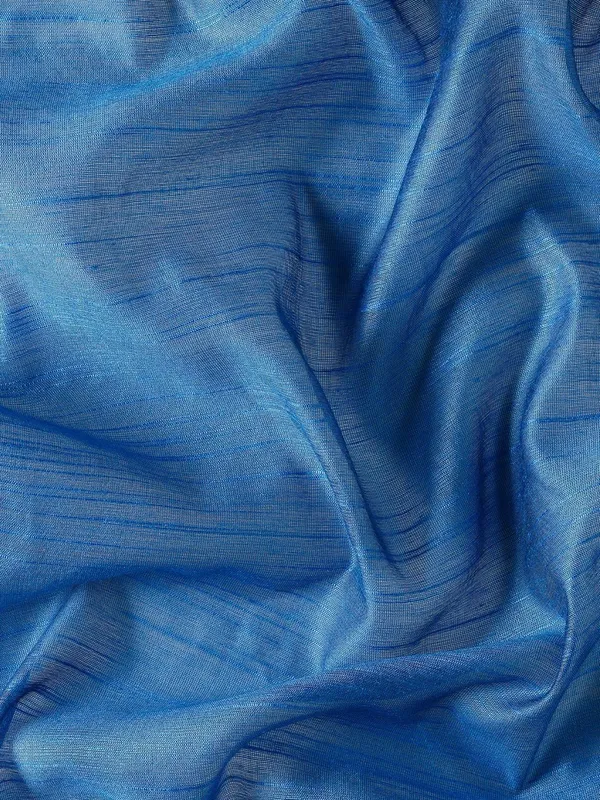 Blue_colour_Silk_Blend_Saree_for_Women
