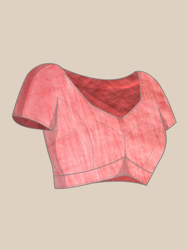 Peach_colour_Silk_Blend_Saree_for_Women