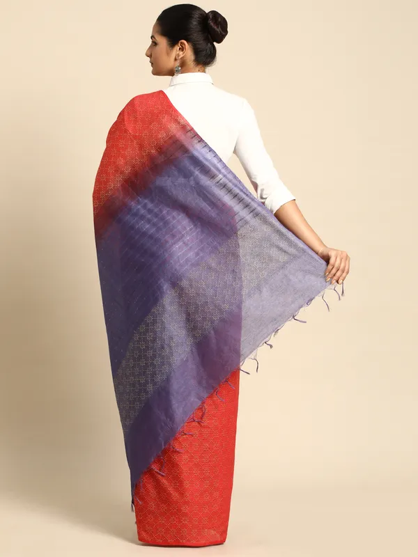Red_colour_Silk_Blend_Saree_for_Women
