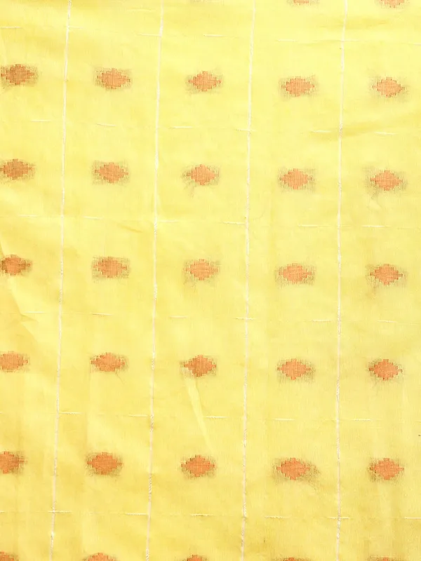 Yellow_colour_Silk_Blend_Saree_for_Women