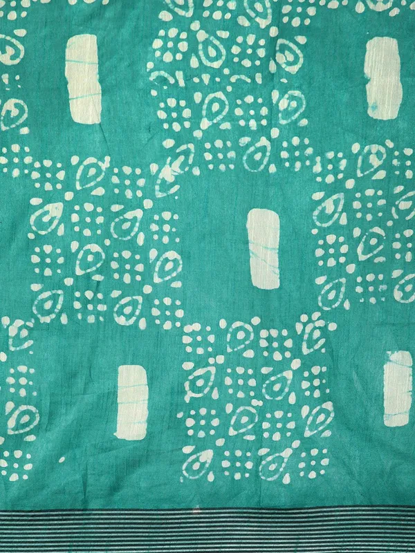 Sea_Green_colour_Pure_Cotton_Saree_for_Women