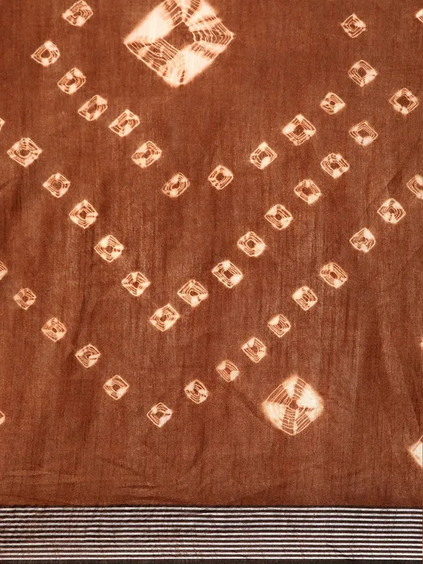 Brown_colour_Pure_Cotton_Saree_for_Women
