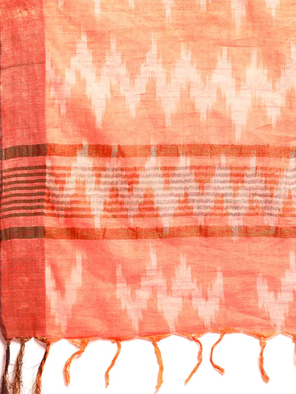 Orange_colour_Pure_Cotton_Saree_for_Women