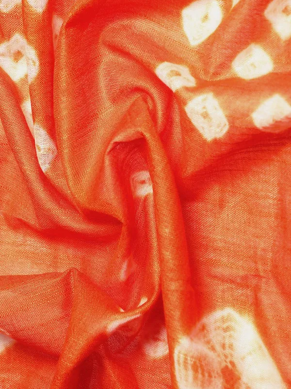 Orange_colour_Pure_Cotton_Saree_for_Women