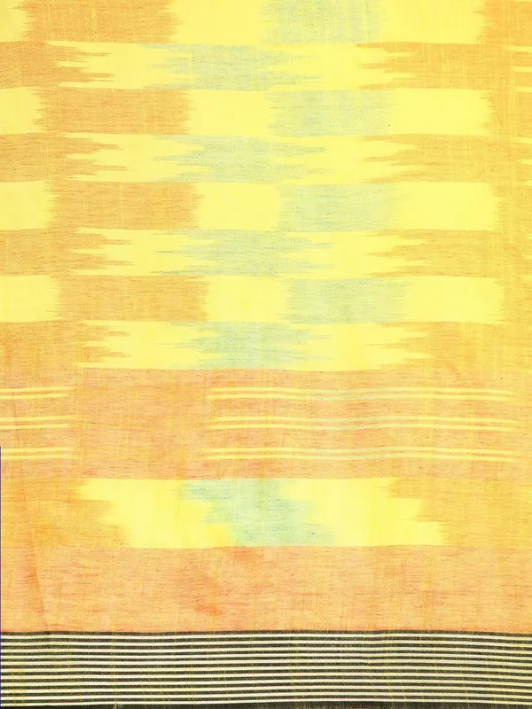 Yellow_colour_Pure_Cotton_Saree_for_Women