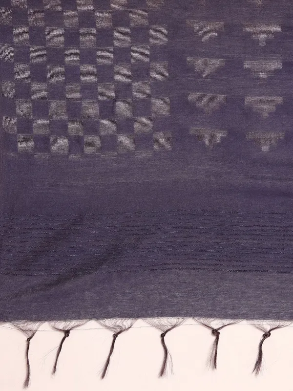 Blue_colour_Silk_Blend_Saree_for_Women