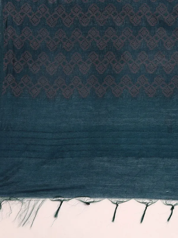 Navy_Blue_colour_Silk_Blend_Saree_for_Women