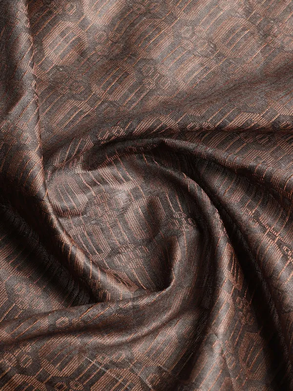 Grey_colour_Silk_Blend_Saree_for_Women