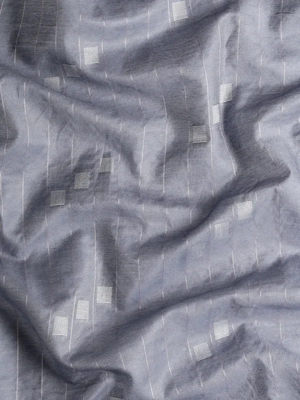 Grey_colour_Silk_Blend_Saree_for_Women