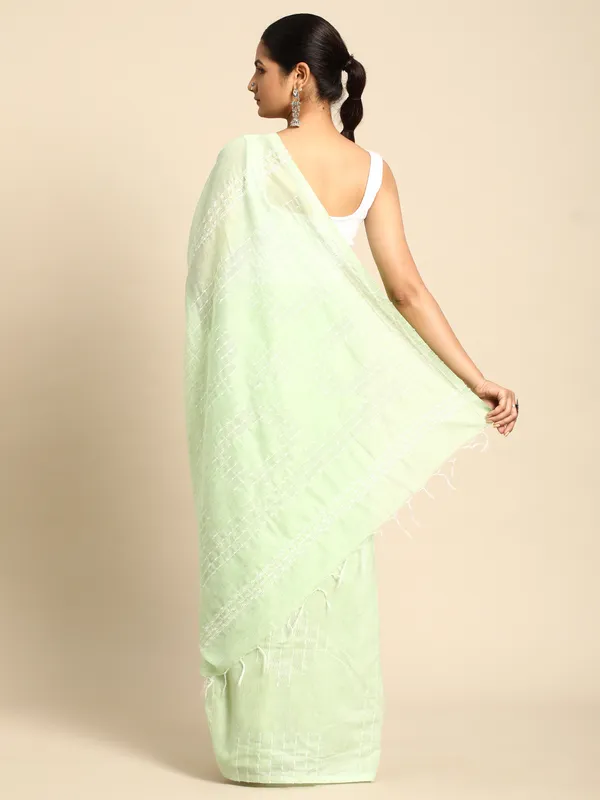 Green_colour_Silk_Blend_Saree_for_Women