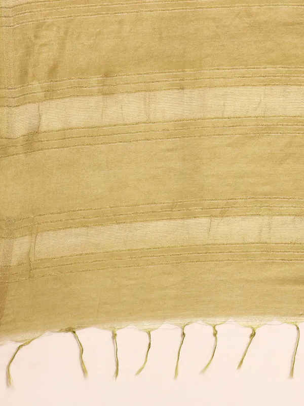 Olive_colour_Silk_Blend_Saree_for_Women