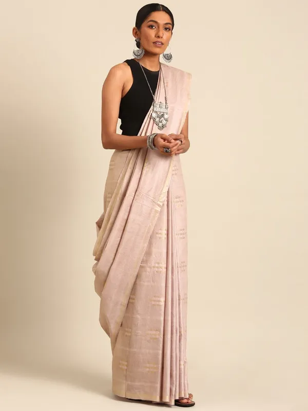 Mauve_colour_Silk_Blend_Saree_for_Women